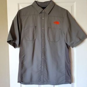 TNF The North Face Short Sleeve Snap Bike Shirt